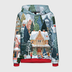 Мужская толстовка Новогодний елочный двор