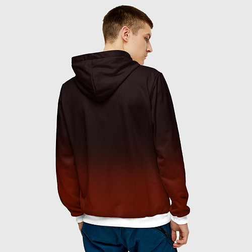 Мужская толстовка Огненный конь 26 / 3D-Белый – фото 4