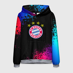 Мужская толстовка Бавария Мюнхен краски неон градиент