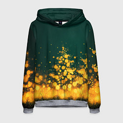 Мужская толстовка Новогодние елочки из боке