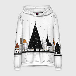 Мужская толстовка Новый год - минимализм