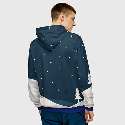 Мужская толстовка 2026 вперед к мечте / 3D-Синий – фото 4