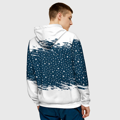 Мужская толстовка Кот Бендер - 2026 / 3D-Белый – фото 4