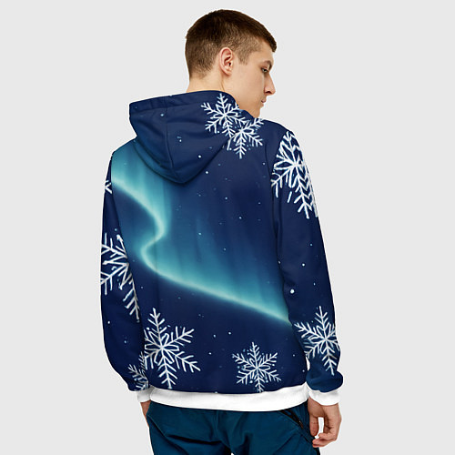 Мужская толстовка С новым годом 2026 - лошадь / 3D-Белый – фото 4