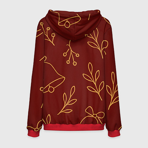 Мужская толстовка С новым 2026 годом / 3D-Красный – фото 2