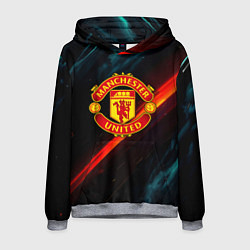 Мужская толстовка Манчестер Юнайтед абстракция
