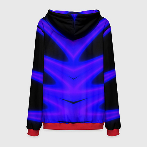 Мужская толстовка Color neon blue / 3D-Красный – фото 2
