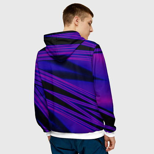 Мужская толстовка Color multi-colored neon / 3D-Белый – фото 4