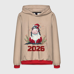 Мужская толстовка Карикатурная лошадка 2026