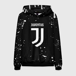 Мужская толстовка Ювентус белые брызги красок