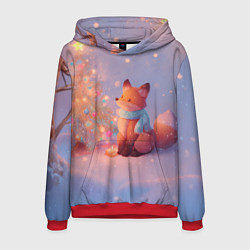 Мужская толстовка Лисичка Новый год