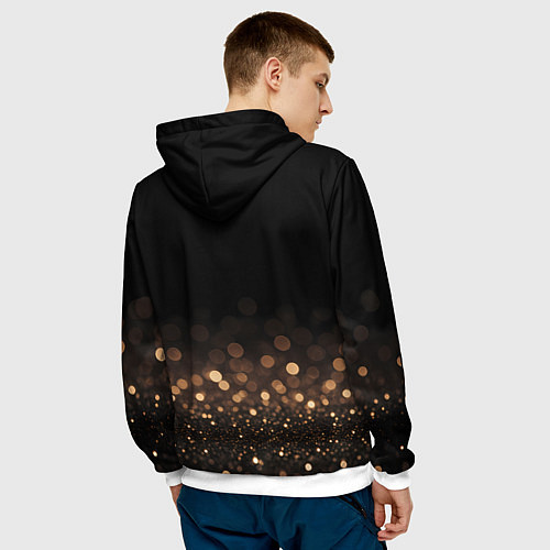 Мужская толстовка Скачем в 2026 - конь с балалайкой / 3D-Белый – фото 4