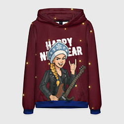 Мужская толстовка Снегурочка рокерша