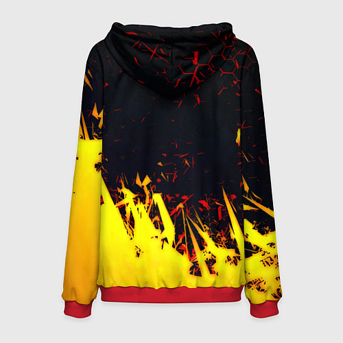 Мужская толстовка Borussia краски соты / 3D-Красный – фото 2