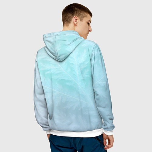 Мужская толстовка Бип-Бип я праздник - рыжий котик / 3D-Белый – фото 4