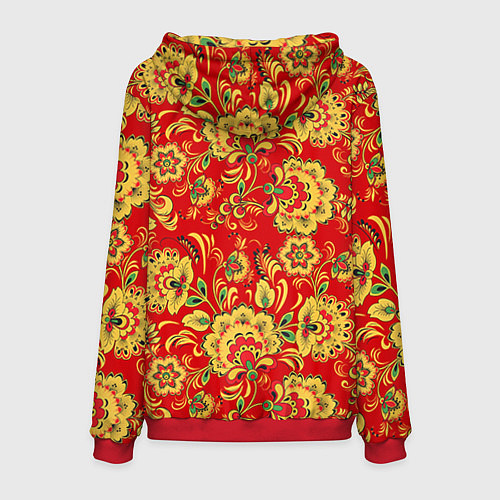 Мужская толстовка Хохлома / 3D-Красный – фото 2