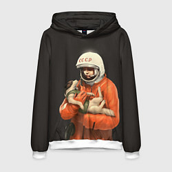 Мужская толстовка Гагарин с лайкой