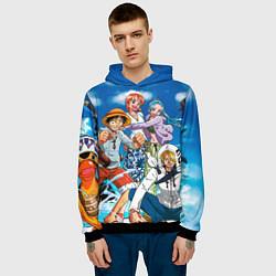 Толстовка-худи мужская One Piece, цвет: 3D-черный — фото 2
