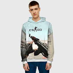Толстовка-худи мужская Counter-Strike: De Dust, цвет: 3D-белый — фото 2