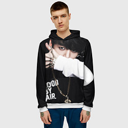 Толстовка-худи мужская BTS: Hood by air, цвет: 3D-белый — фото 2