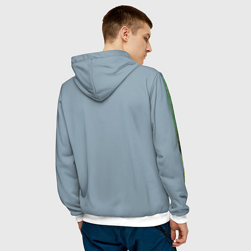 Мужская толстовка Рагнар Лодброк / 3D-Белый – фото 4