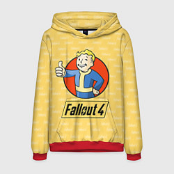 Толстовка-худи мужская Fallout 4: Pip-Boy, цвет: 3D-красный