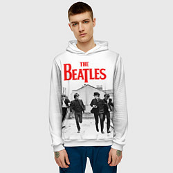 Толстовка-худи мужская The Beatles: Break, цвет: 3D-белый — фото 2