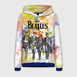 Толстовка-худи мужская The Beatles: Colour Spray, цвет: 3D-синий