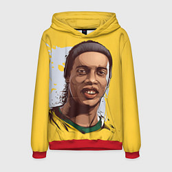 Толстовка-худи мужская Ronaldinho Art, цвет: 3D-красный