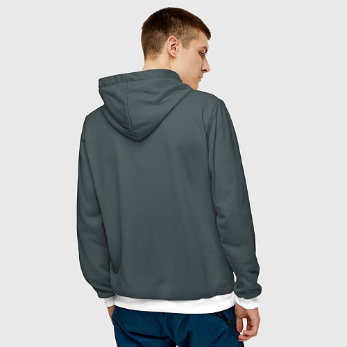 Мужская толстовка Lee Min Ho / 3D-Белый – фото 4