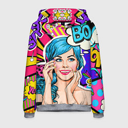 Толстовка-худи мужская Pop art, цвет: 3D-меланж