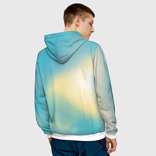 Мужская толстовка Кунг фу панда / 3D-Белый – фото 4