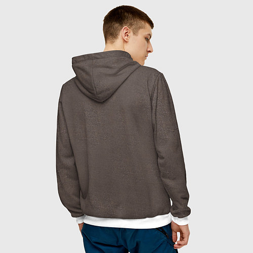 Мужская толстовка Шинель / 3D-Белый – фото 4