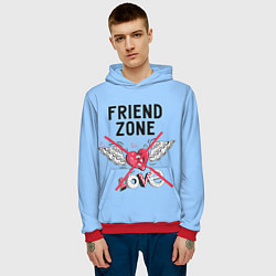 Толстовка-худи мужская Friendzone, цвет: 3D-красный — фото 2