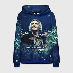 Толстовка-худи мужская Nickelback: Chad Kroeger, цвет: 3D-синий