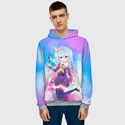 Толстовка-худи мужская No Game No Life, цвет: 3D-меланж — фото 2
