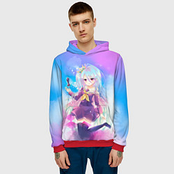 Толстовка-худи мужская No Game No Life, цвет: 3D-красный — фото 2