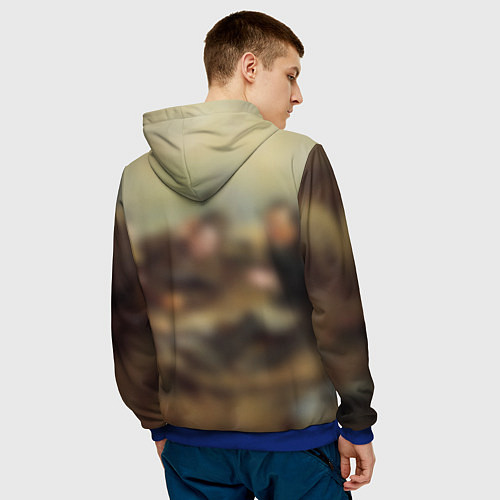 Мужская толстовка Русские охотники / 3D-Синий – фото 4