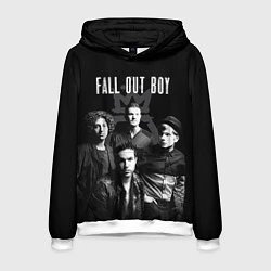 Толстовка-худи мужская Fall out boy band, цвет: 3D-белый