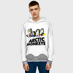 Толстовка-худи мужская Arctic Monkeys: Music Wave, цвет: 3D-меланж — фото 2