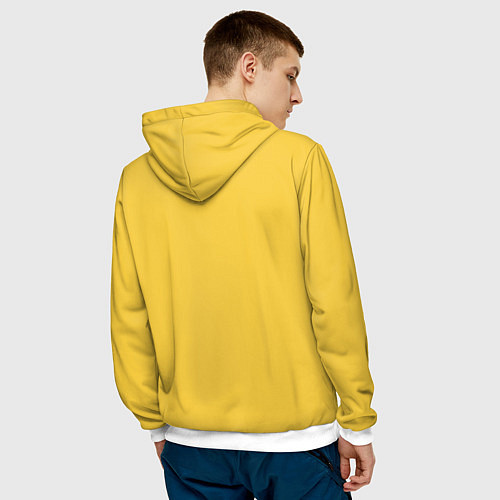 Мужская толстовка Пикачу / 3D-Белый – фото 4