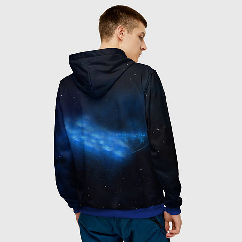 Мужская толстовка Pirate Station: Blue Space / 3D-Синий – фото 4