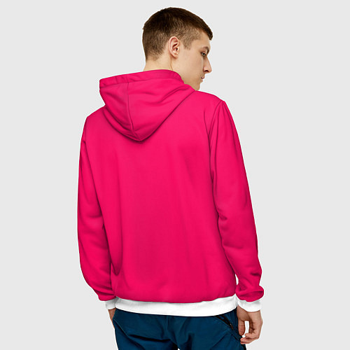 Мужская толстовка I don't know you / 3D-Белый – фото 4