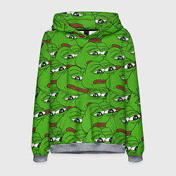 Толстовка-худи мужская Sad frogs, цвет: 3D-меланж