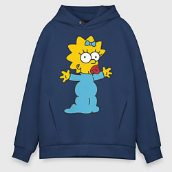 Мужское худи оверсайз Maggie Simpson