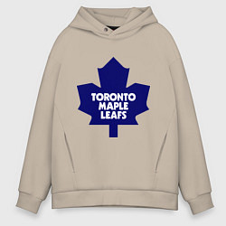 Толстовка оверсайз мужская Toronto Maple Leafs, цвет: миндальный