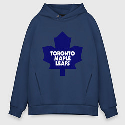 Толстовка оверсайз мужская Toronto Maple Leafs, цвет: тёмно-синий
