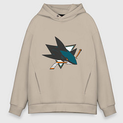 Мужское худи оверсайз San Jose Sharks