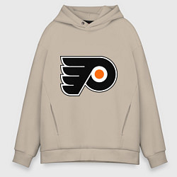 Толстовка оверсайз мужская Philadelphia Flyers, цвет: миндальный