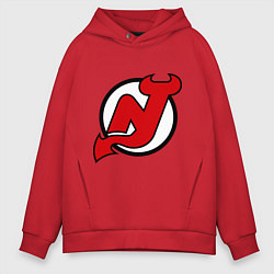 Мужское худи оверсайз New Jersey Devils